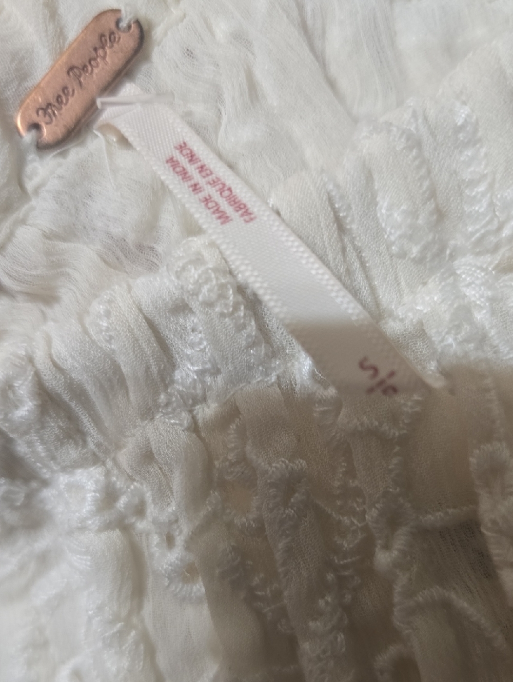 NWT Free People Sanderson Tiered Eyelet And Lace Skirt. Small - Picture 10 of 12
